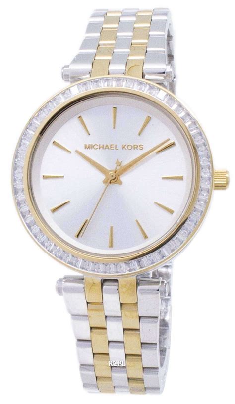 michael kors mini darci watch silver uk